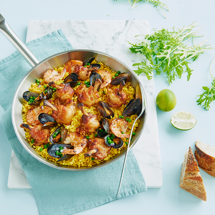 Paella med minikøller