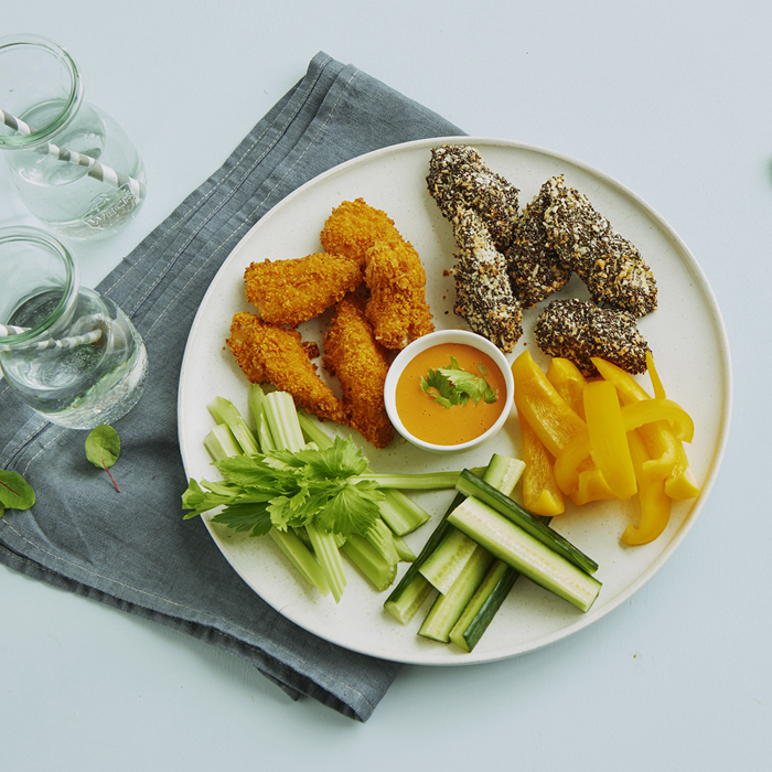 Hjemmelavede kyllingenuggets af kyllingefilet