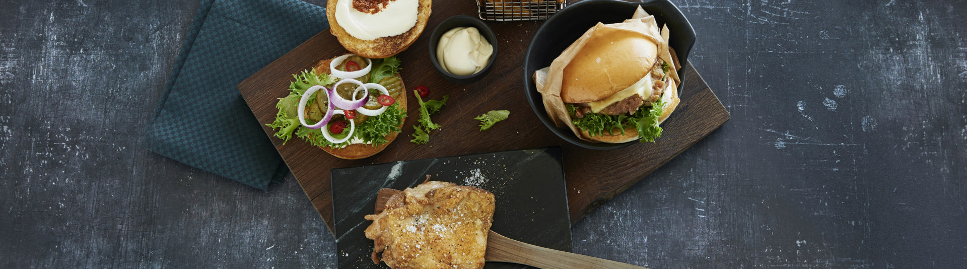 Lårsteak Burger Banner